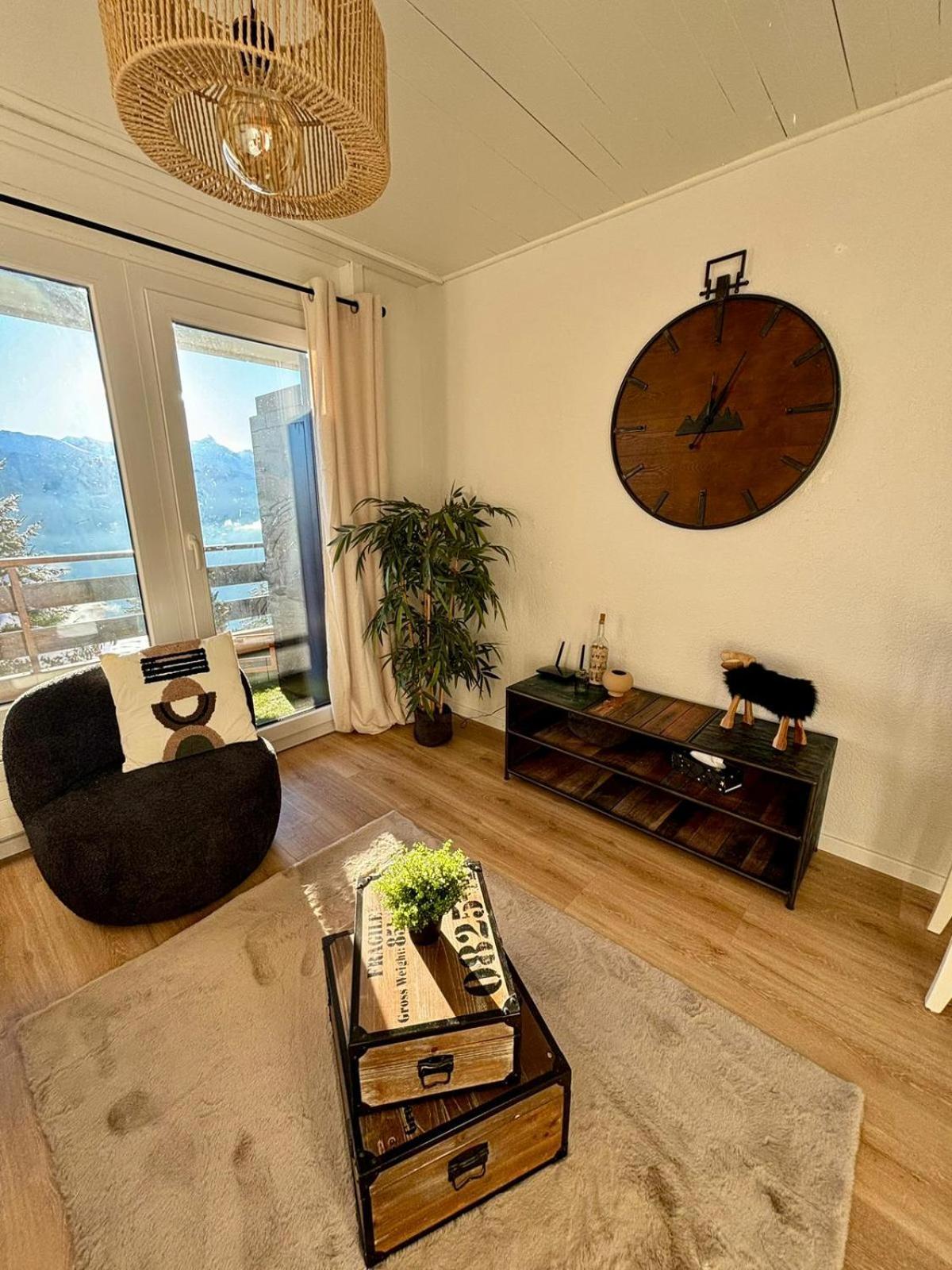 Vue Imprenable Sur Les Alpes Et Parking Prive Gratuit Appartement Crans-Montana